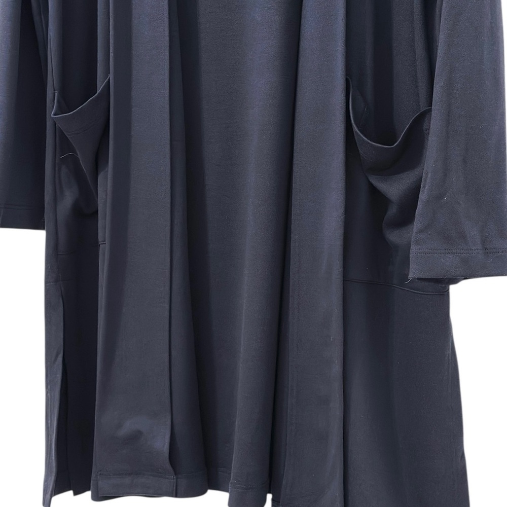 EUC Eileen Fisher Elegant Indigo Long Sleeve Open Cardigan Sweater Size S - Picture 5 of 7